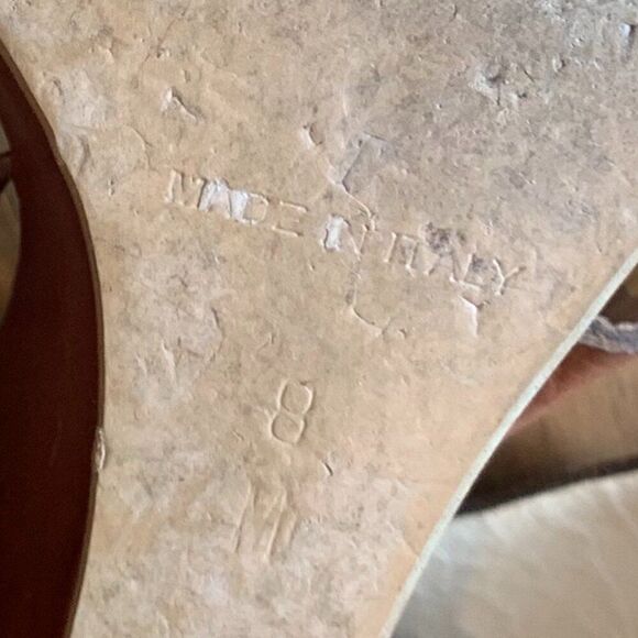 Sesto Meucci shoe wedge heel, leather, strappy, sandal, Italian made, platform - Picture 9 of 16